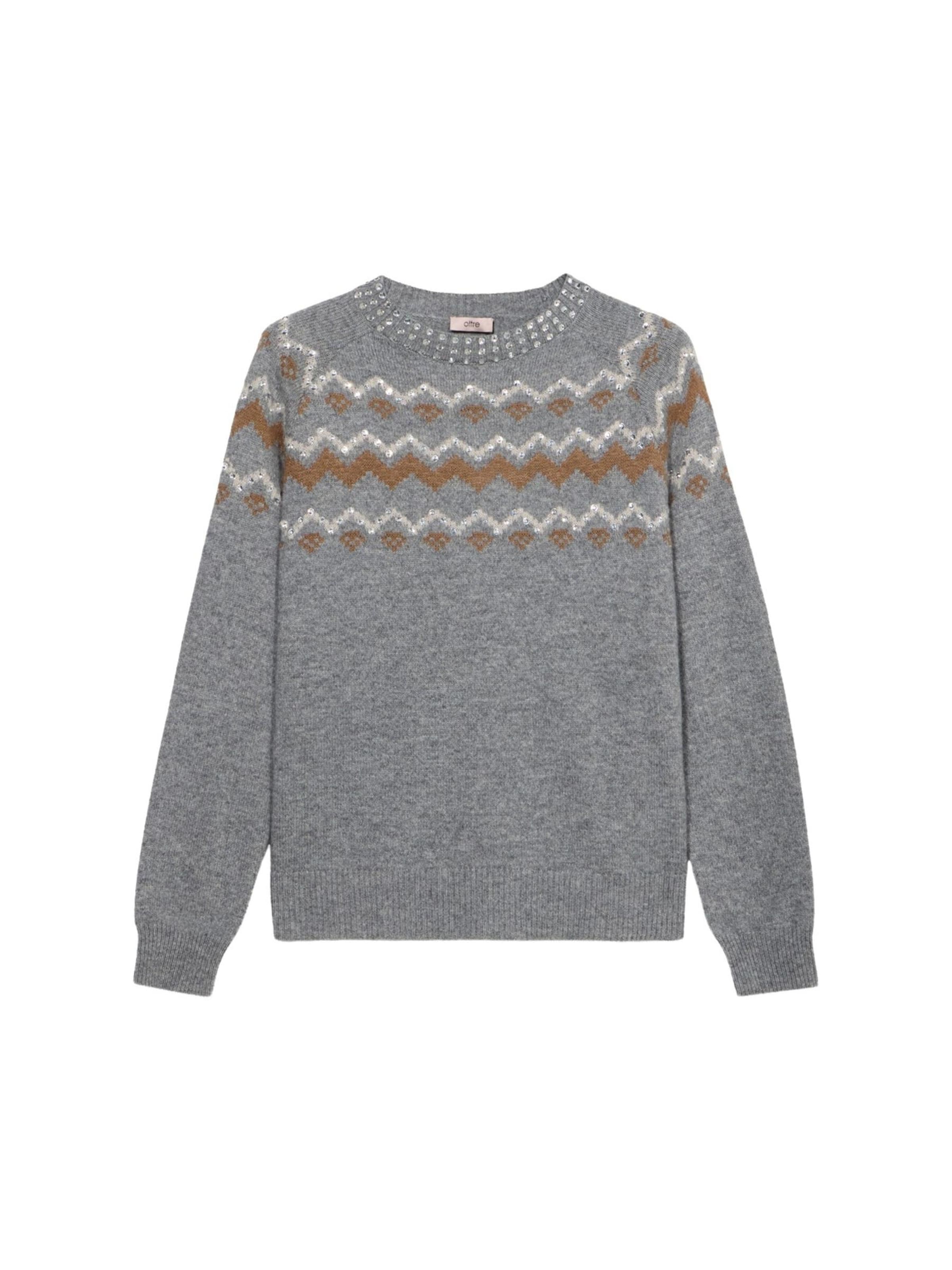 Pull-over oltre en gris : devant