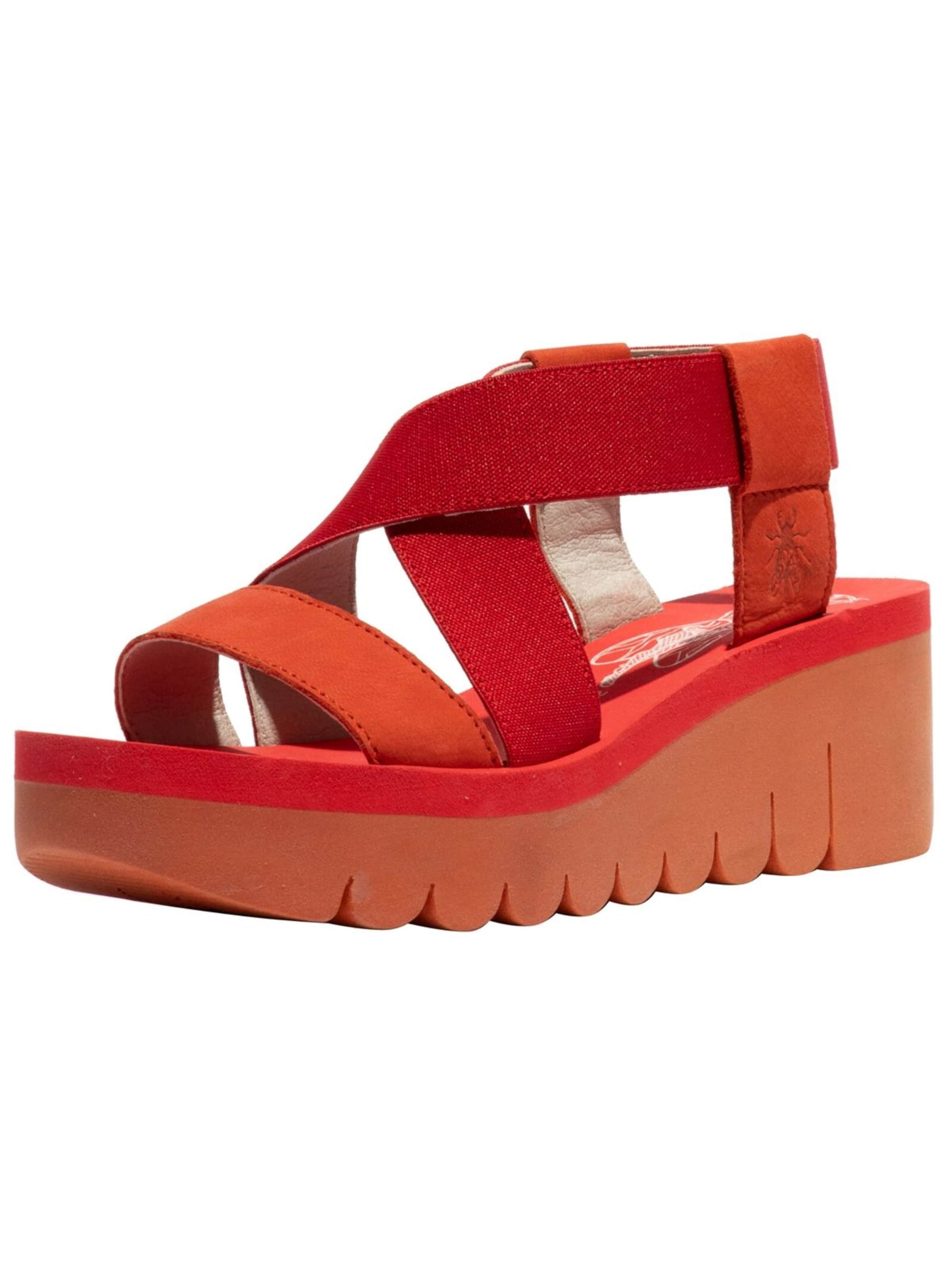 FLY LONDON Sandals in Red: front