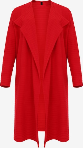 Cardigan ' mit Langarm ' YOEK en rouge : devant