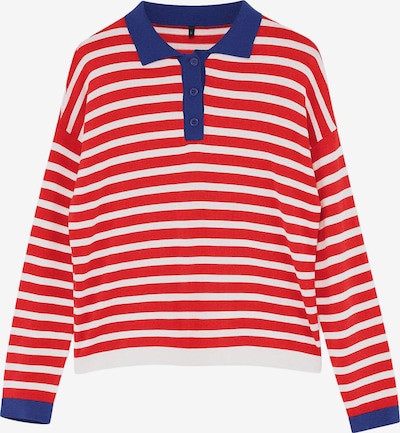 Trendyol Pulover veličine XS u tamno plava / crvena / bijela, Pregled proizvoda