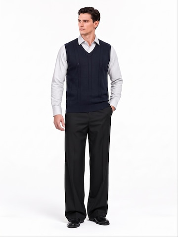 ALLTHEMEN Pullover 'Gitterlicht'‌‌ in Blau