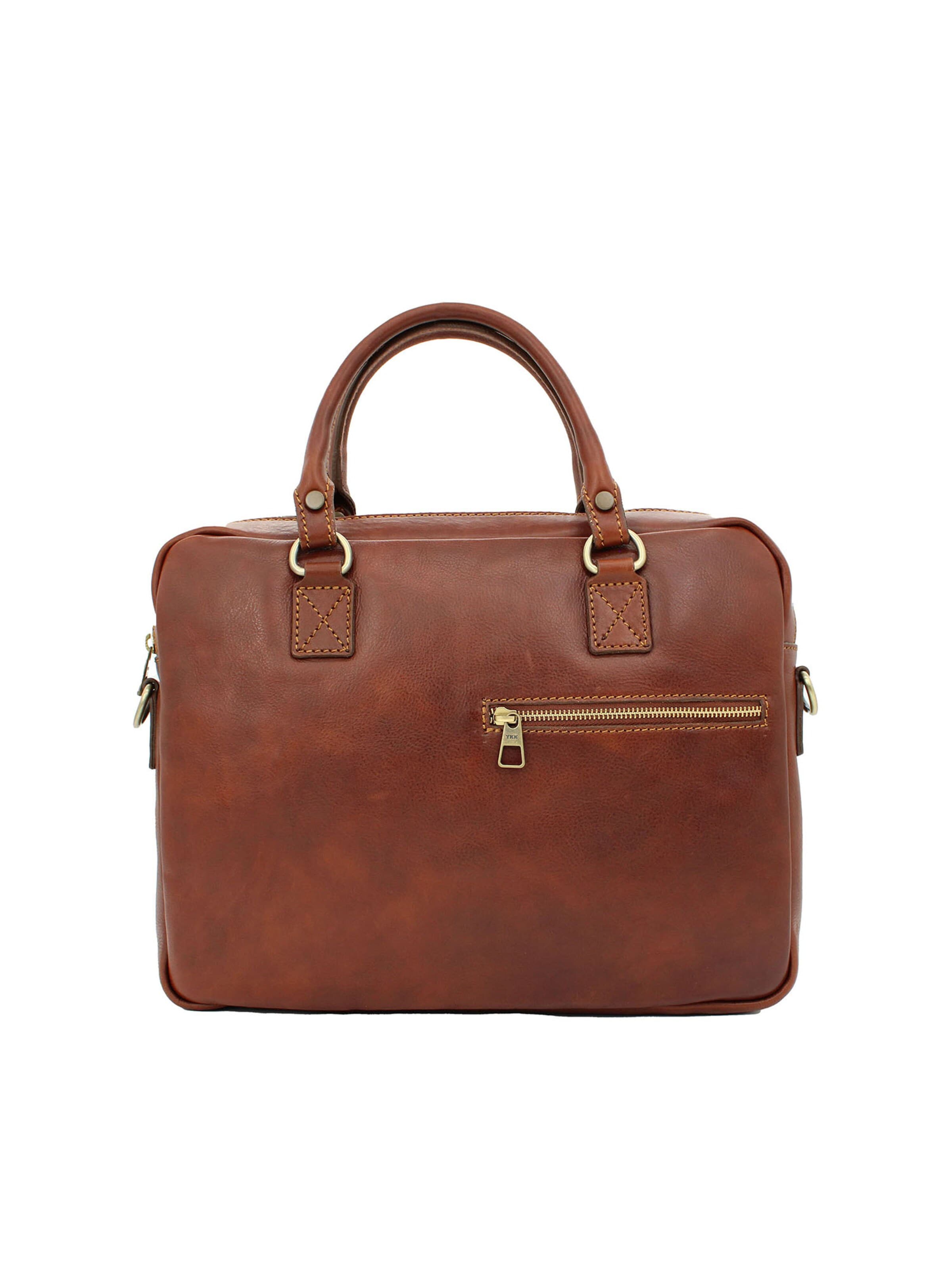 bupell Laptop Bag 'Mattia' in Brown: front