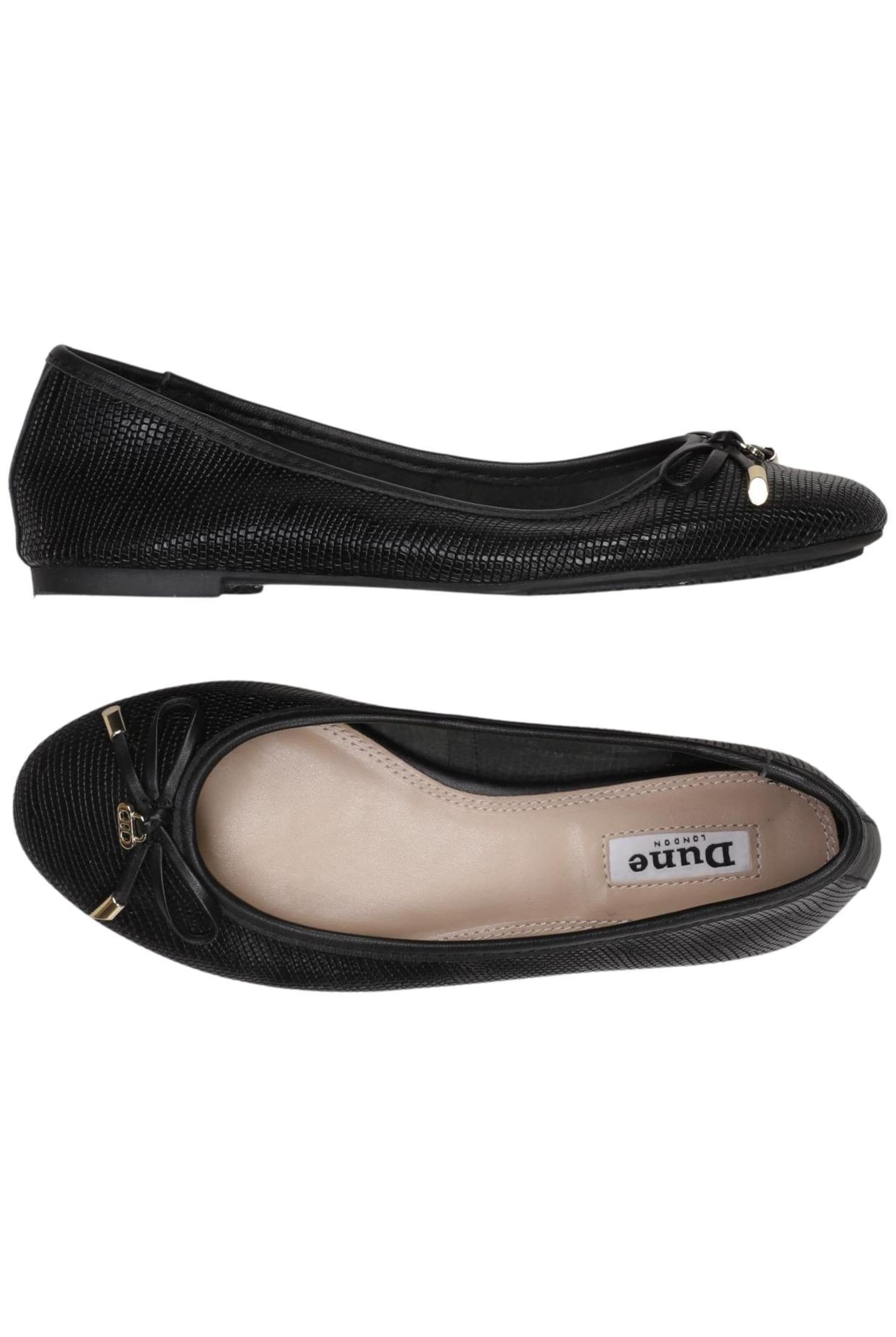 Dune LONDON Ballerina 36 in Schwarz: Vorderseite