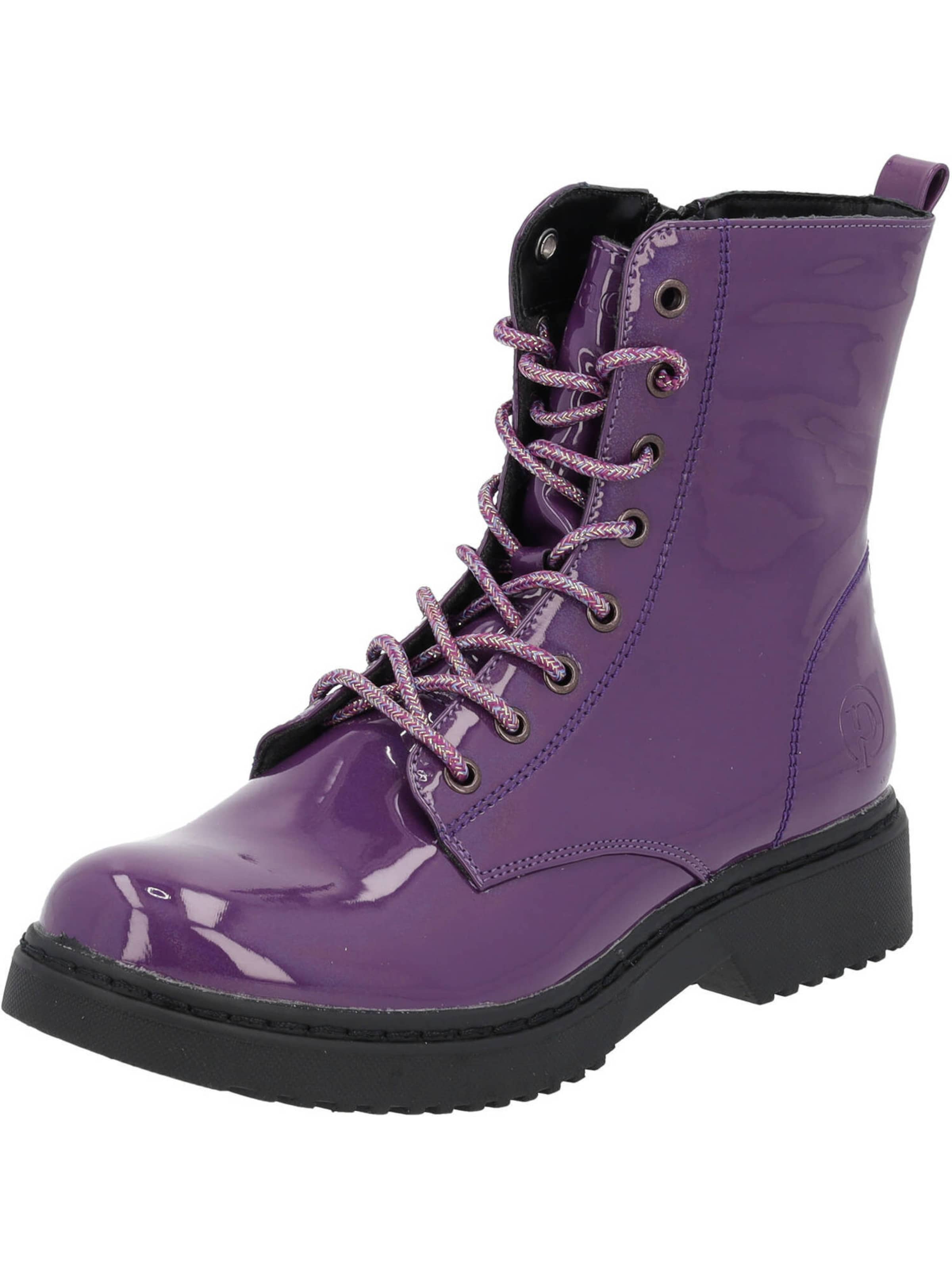 Palado by Sila Sahin Lace-up boot 'Djerba' in Purple: front