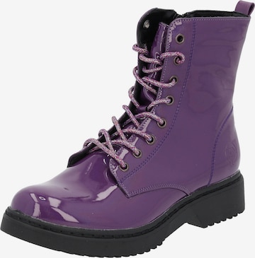 Bottes à lacets 'Djerba' Palado by Sila Sahin en violet : devant