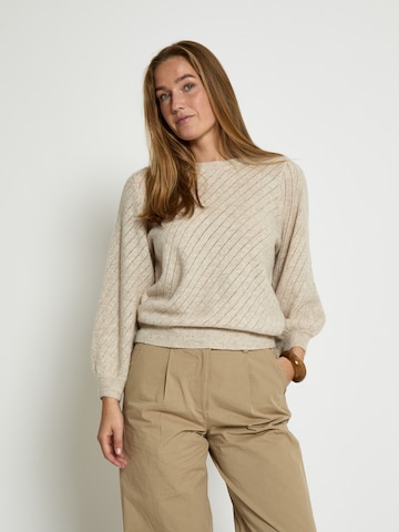 Pull-over 'Jill' Peppercorn en beige : devant