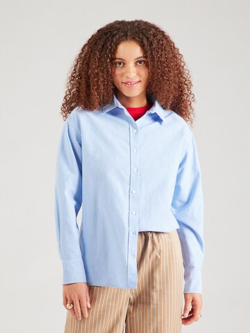Chemisier 'PCPOPPY' PIECES en bleu : devant