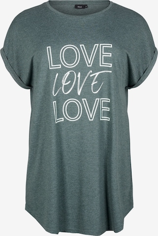 Zizzi - Camisa 'MALIS' em verde: frente