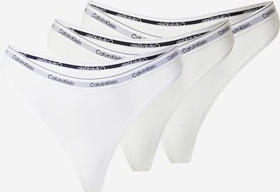 Calvin Klein Underwear Tanga gaćice u crna / bijela / bijela, Pregled proizvoda