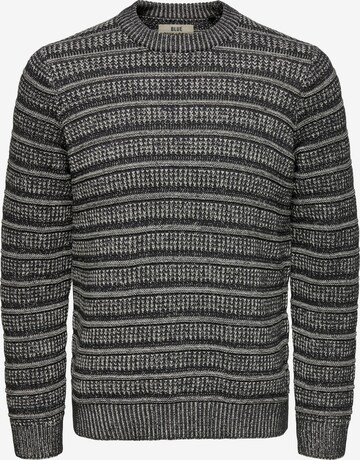 Only & Sons Sweater 'Sean' in Grey: front