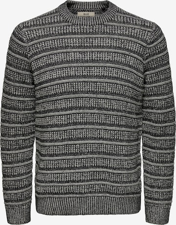 Pullover 'Sean' di Only & Sons in grigio: frontale