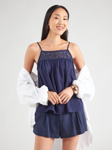 Top 'VMGRACE' de la VERO MODA pe albastru: față