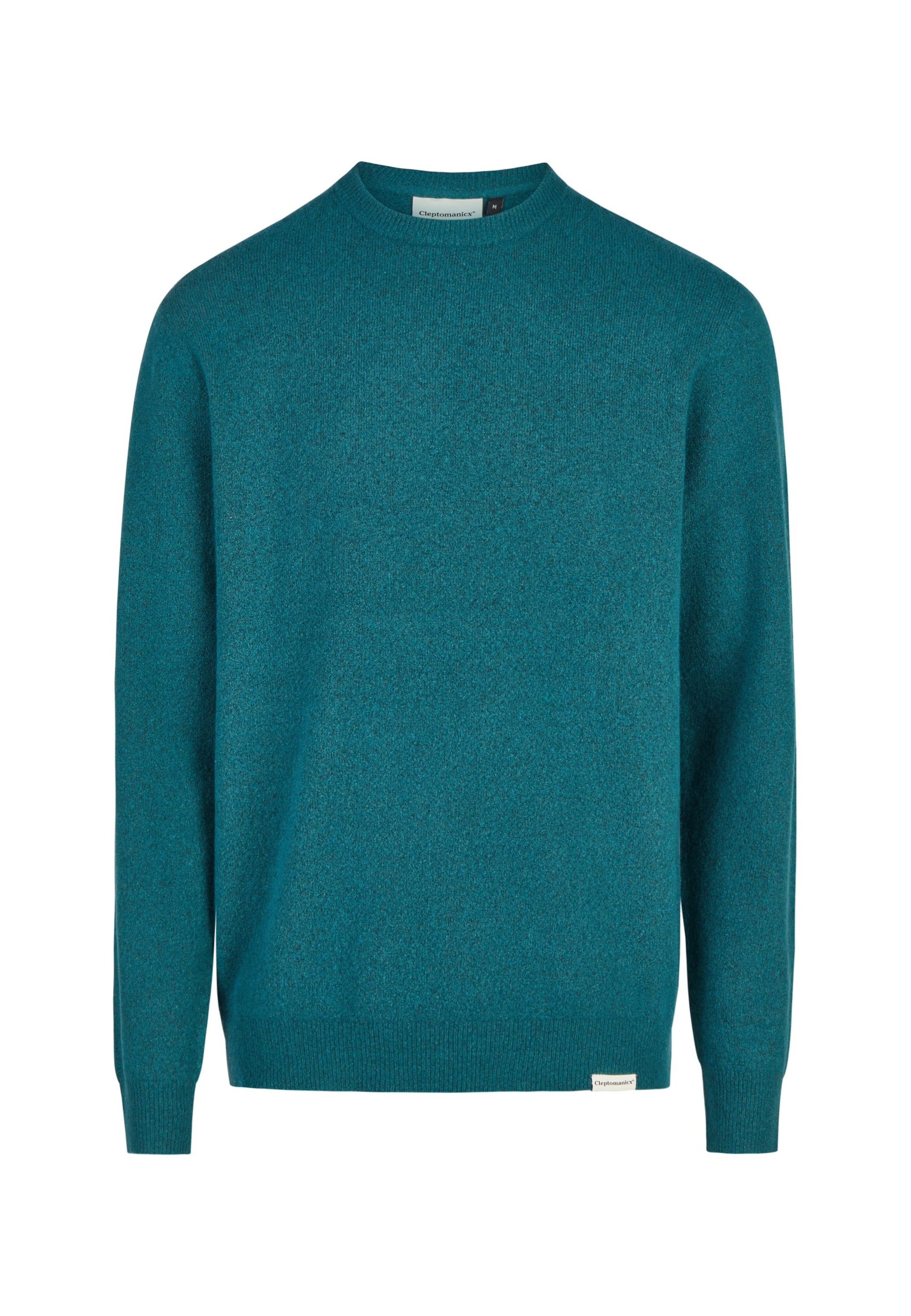 Cleptomanicx Feinstrickpullover in Grün: Vorderseite