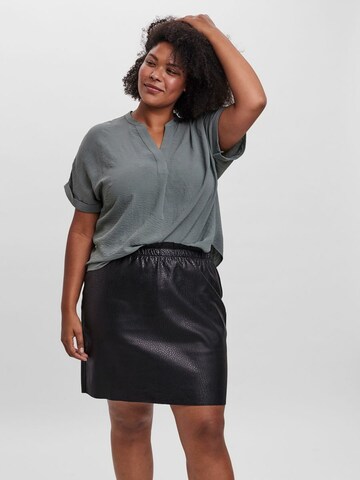 Camicia da donna di Vero Moda Curve in verde: frontale