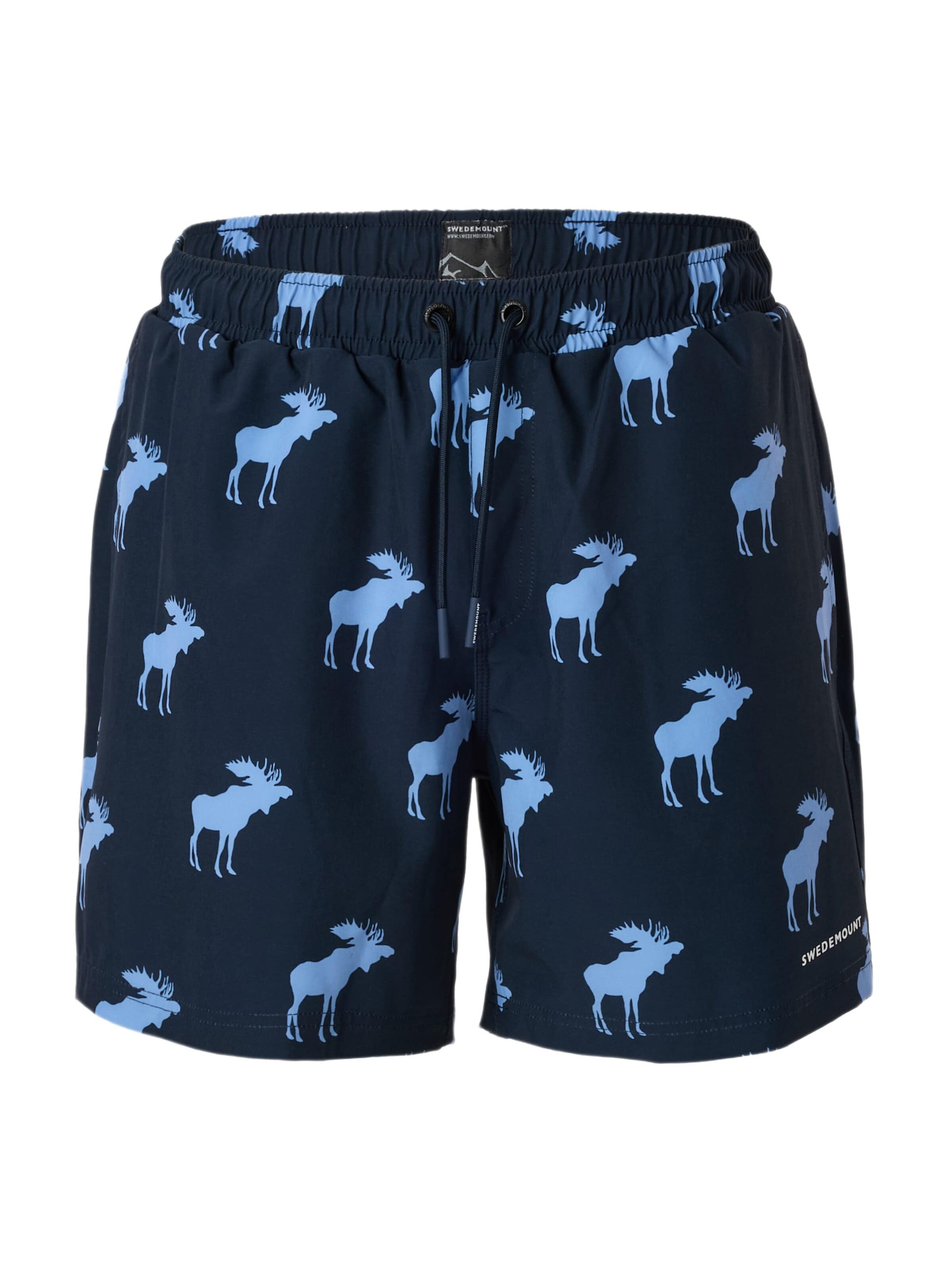 SWEDEMOUNT - Bermudas 'Forest' en azul: frente