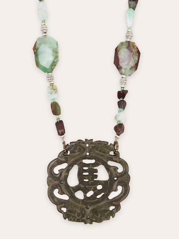 Bess Madrid Kette 'Satsuki Long Necklace In Jade & Chrysoprase'‌‌‌‌‌‌‌ in Grün