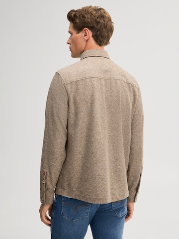 JOOP! Jeans Comfort fit Button Up Shirt in Beige