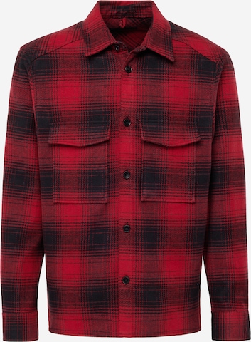 raudona DRYKORN Standartinis modelis Marškiniai 'GUNRAY': priekis