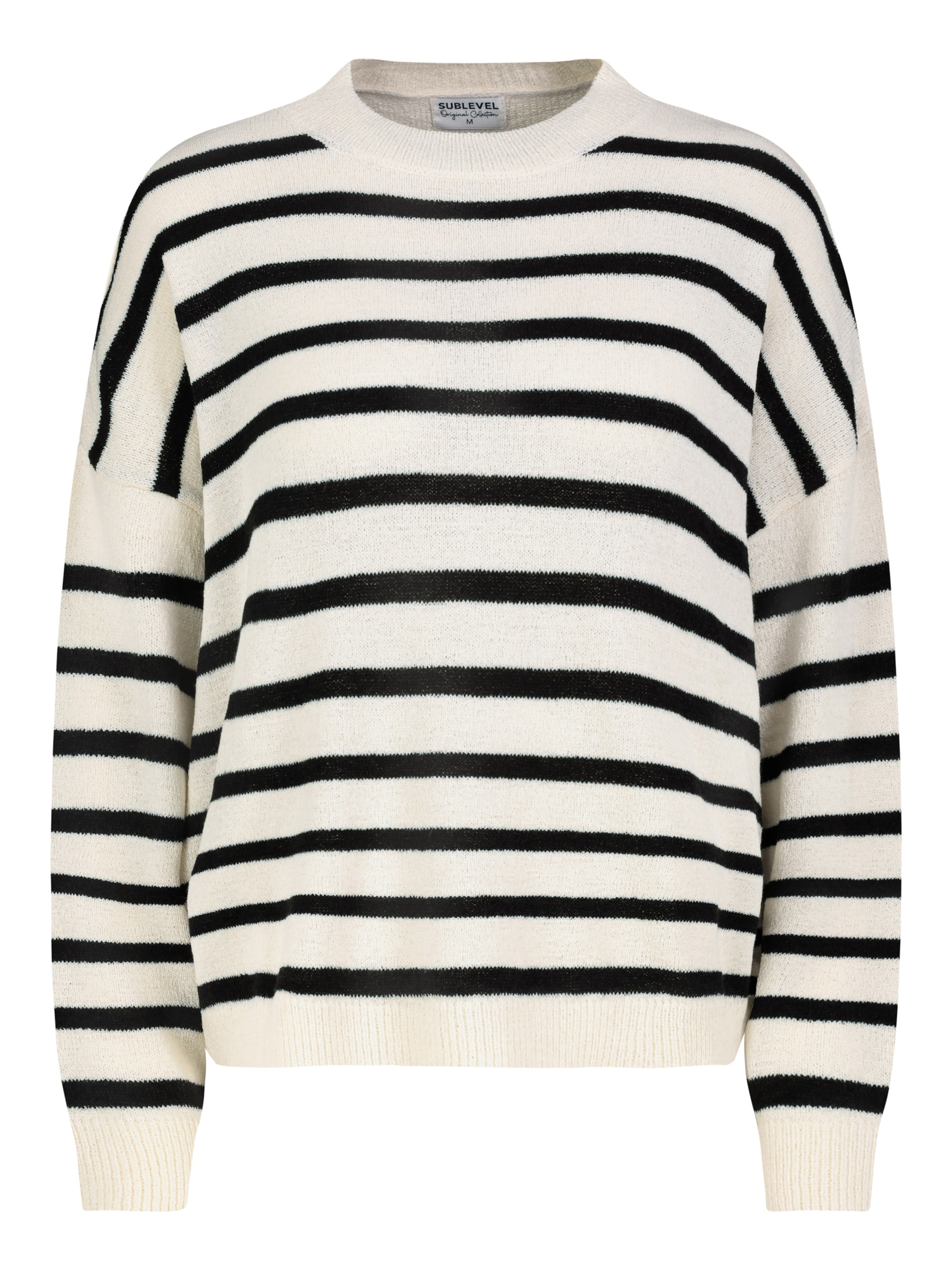 Sublevel Pullover in Schwarz: Vorderseite