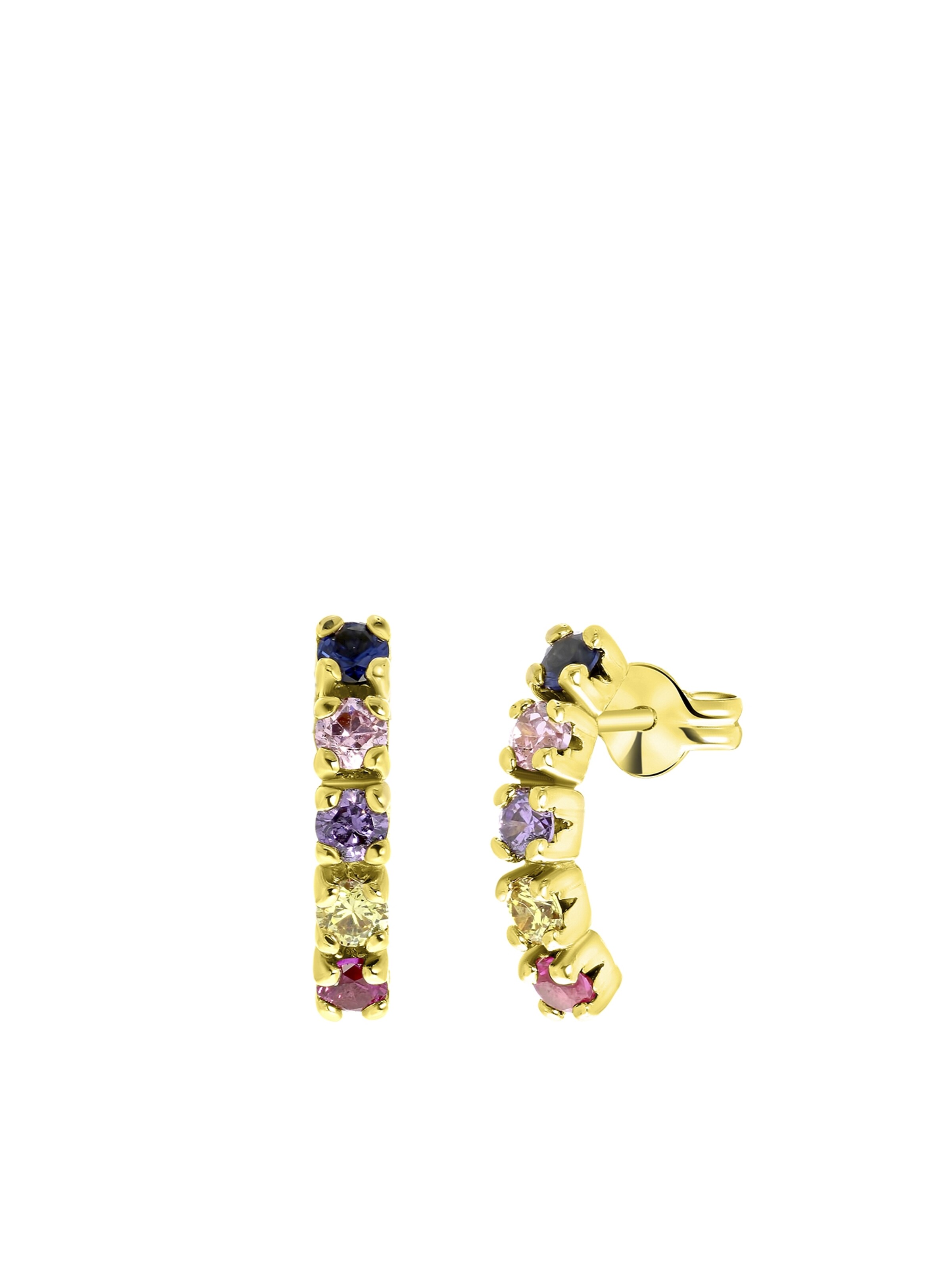 Boucles d'oreilles 'Klassisch' Lucardi en or : devant