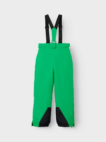 NAME IT Regular Weatherproof pants 'NKNSLOPE10' in Green