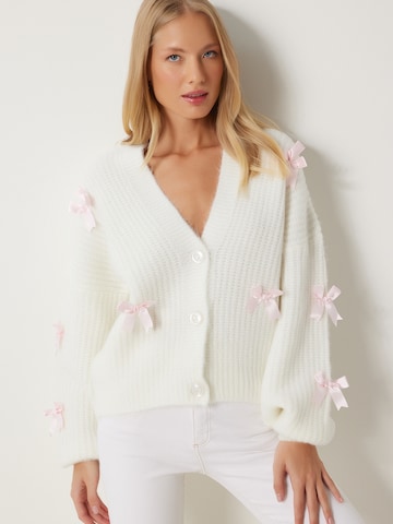 Cardigan Happiness İstanbul en beige : devant