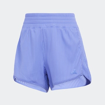 ADIDAS PERFORMANCE Regular Workout Pants in Blue: front