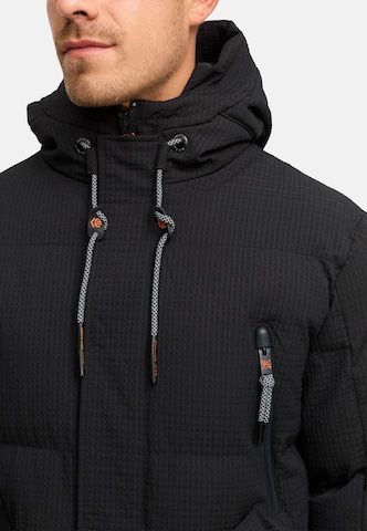 Manteau d’hiver 'INLondoy' INDICODE JEANS en noir