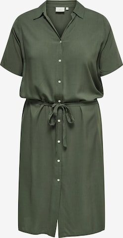 Robe-chemise 'CARYasmin' ONLY Carmakoma en vert : devant