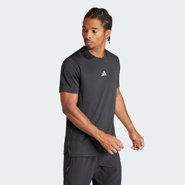 T-Shirt fonctionnel ADIDAS PERFORMANCE en noir : devant