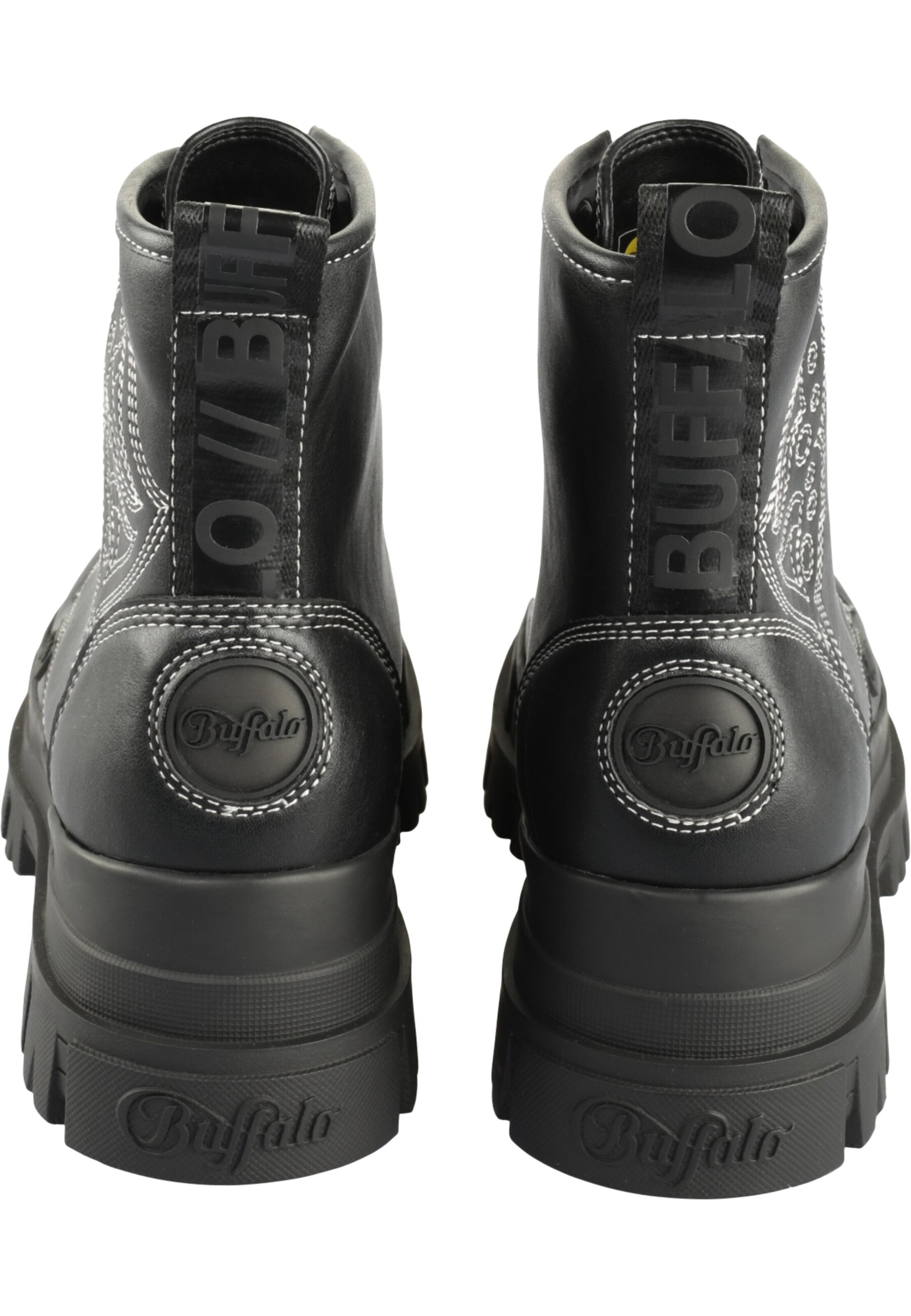 Bottines à lacets 'Aspha' BUFFALO en noir