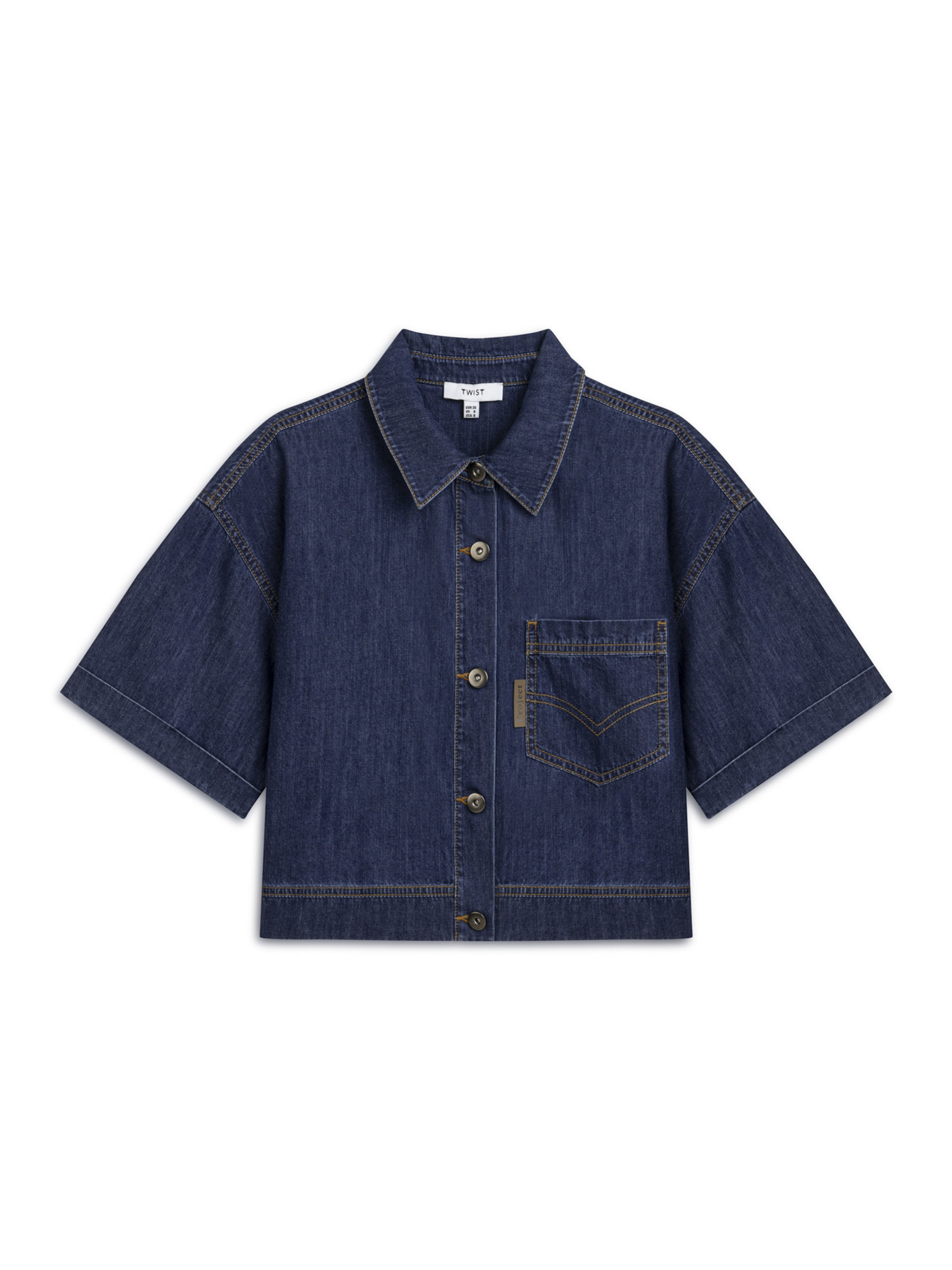 Twist Tussenjas in Blauw: voorkant