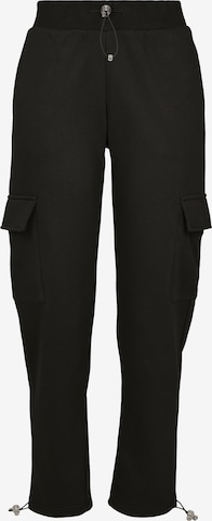 Urban Classics Regular Cargo trousers in Black: front