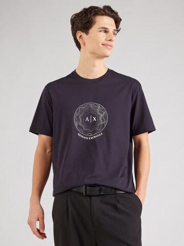 ARMANI EXCHANGE Футболка в Синий: спереди