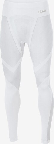 JAKO Athletic Pants 'Comfort 2.0' in White: front