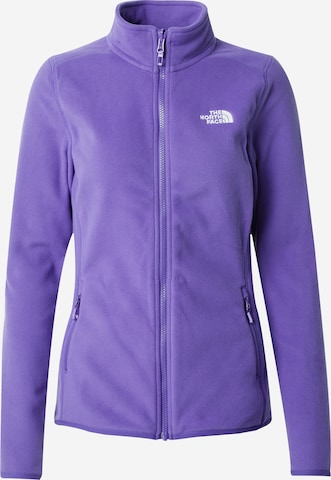 Giacca di pile funzionale '100 GLACIER' di THE NORTH FACE in lilla: frontale