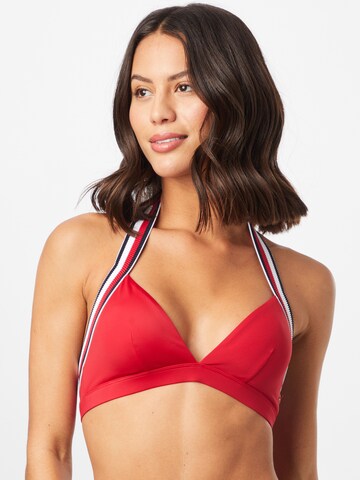 Tommy Hilfiger Underwear Trójkąt Góra bikini w kolorze czerwony: przód