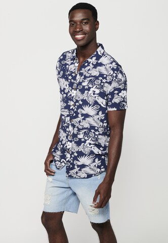 Coupe regular Chemise KOROSHI en bleu