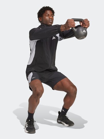 ADIDAS PERFORMANCE Спортивная куртка 'Tech App' в Черный: спереди