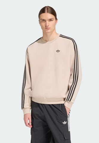ADIDAS ORIGINALS Sweatshirt 'Adicolor' in Beige: voorkant