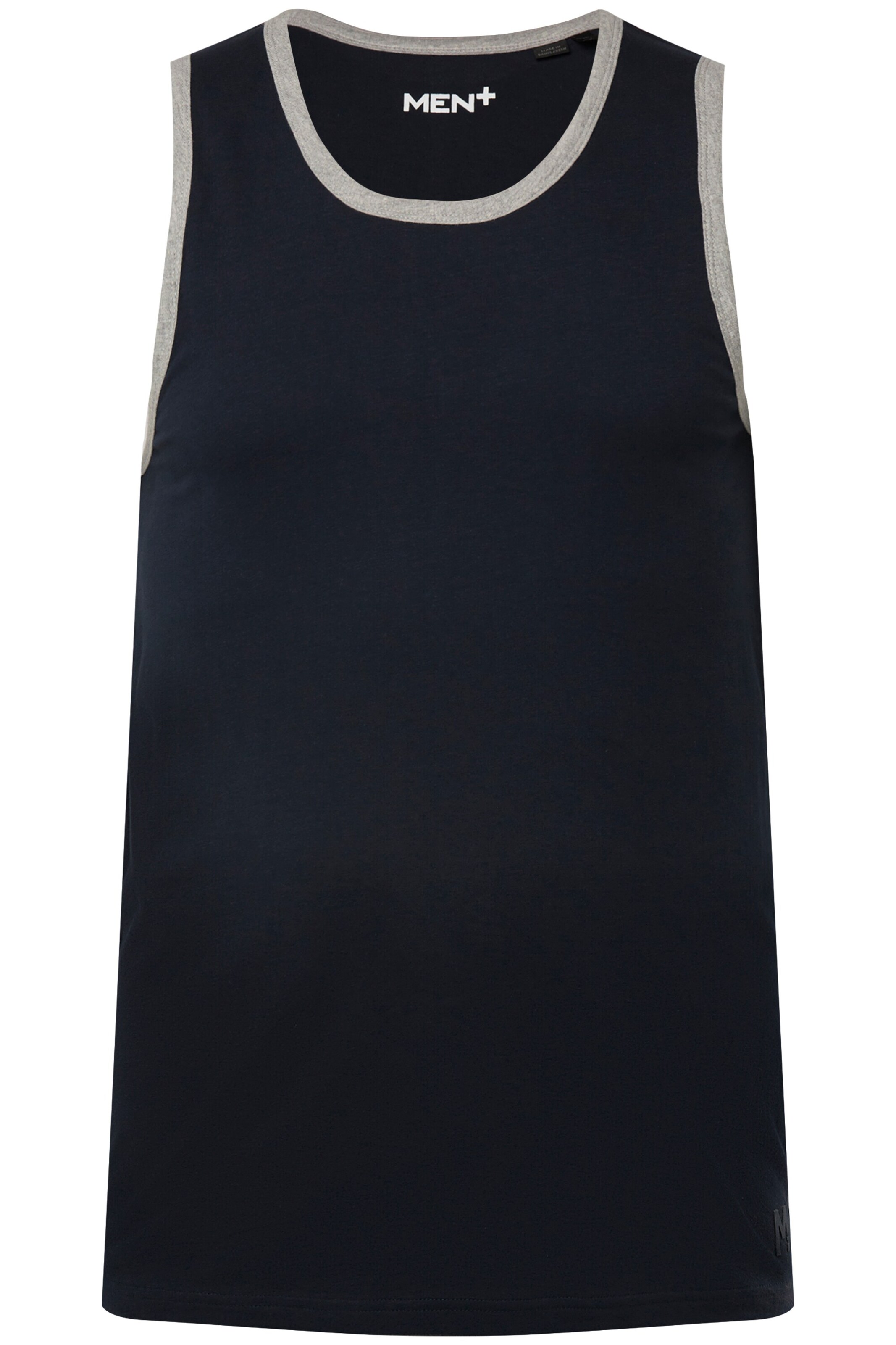 Men Plus Undershirt in Blue: front
