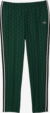LACOSTE Regular Pants in Green: front