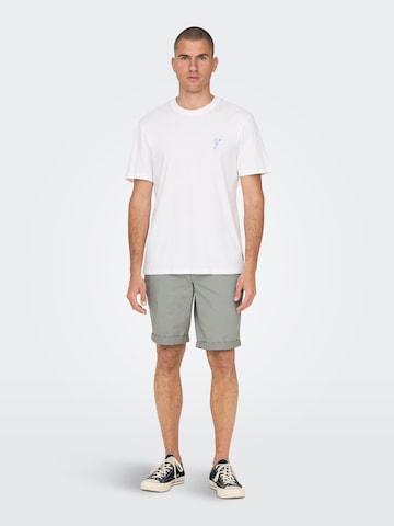 Only & Sons Regular Shorts 'Peter' in Grau