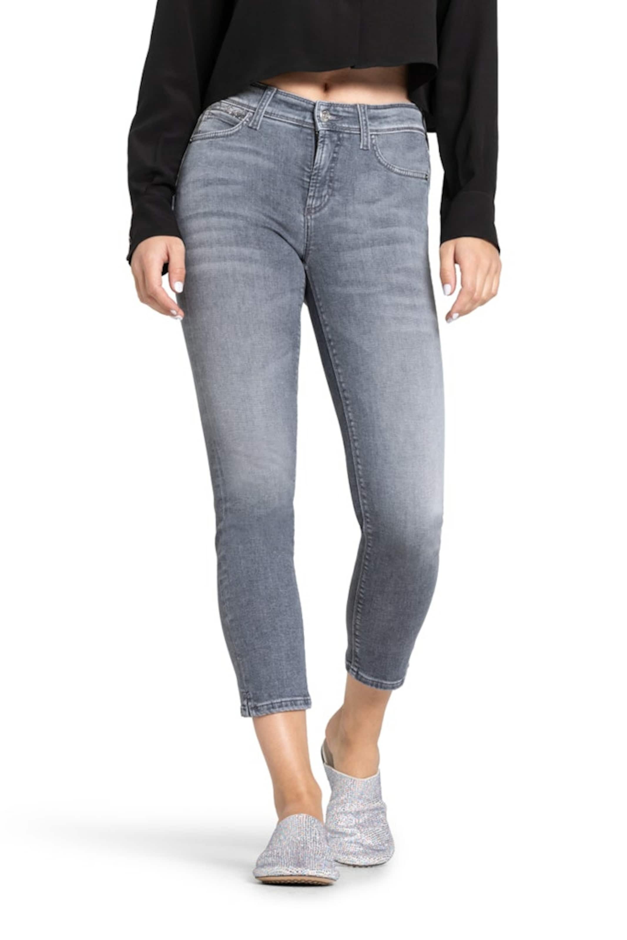 Cambio Regular Jeans in Grijs: voorkant