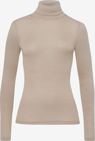 Hanro Onderhemd ' Woolen Silk ' in Beige: voorkant