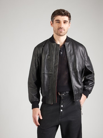 HUGO Jacke 'Lude' in Schwarz: Vorderseite