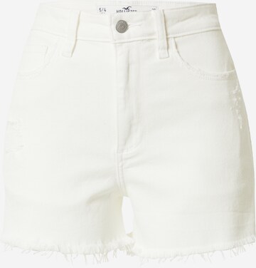 HOLLISTER Regular Jeans in White: front