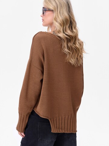 Blue Shadow Sweater in Brown