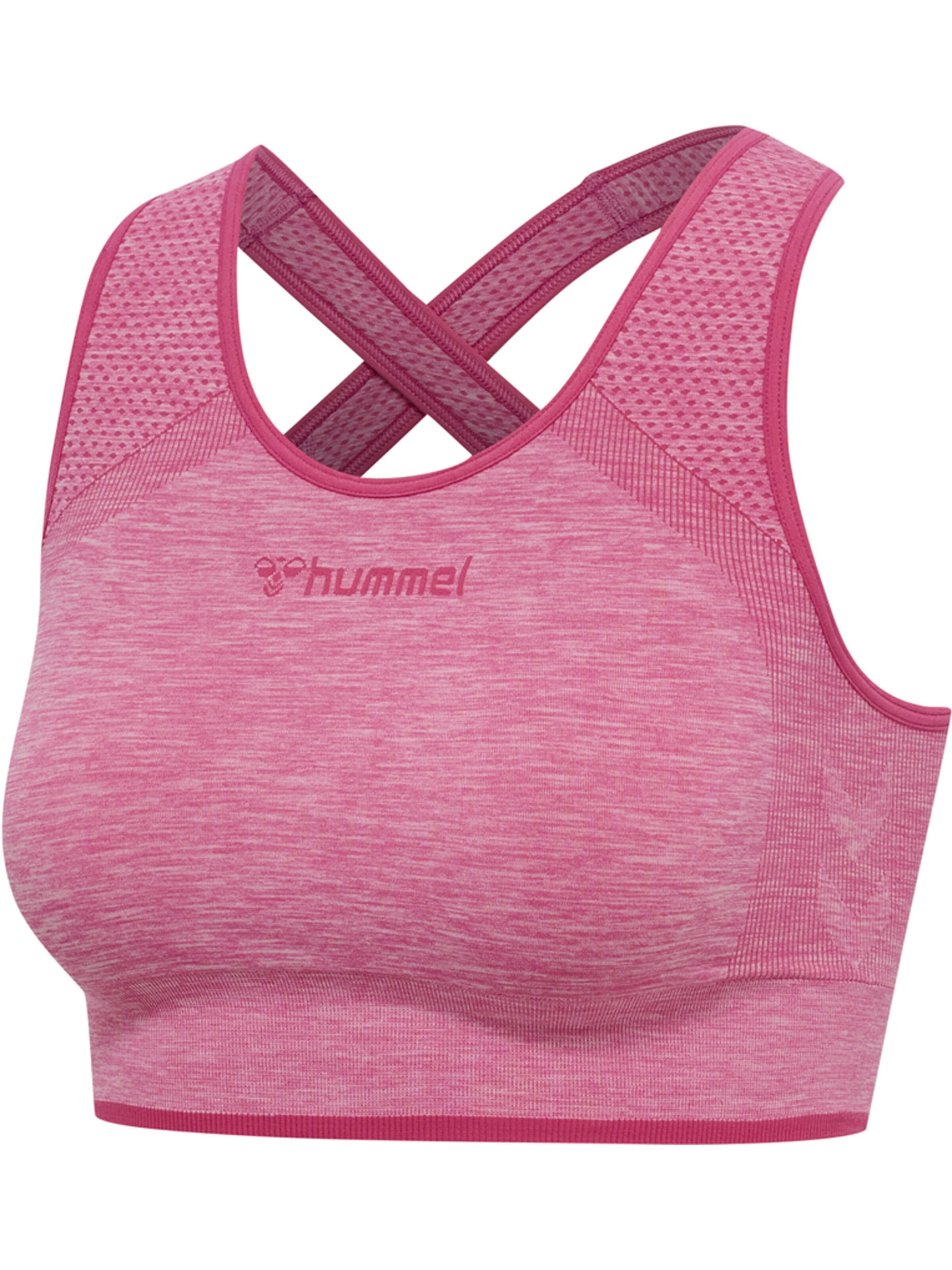 Hummel Bustier Sports-BH i pink