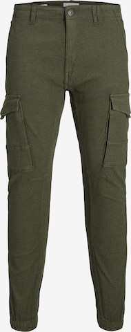 JACK & JONES Tapered Παντελόνι cargo 'PAUL' σε πράσινο: μπροστά